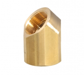 RACCORDO A 45° OTTONE